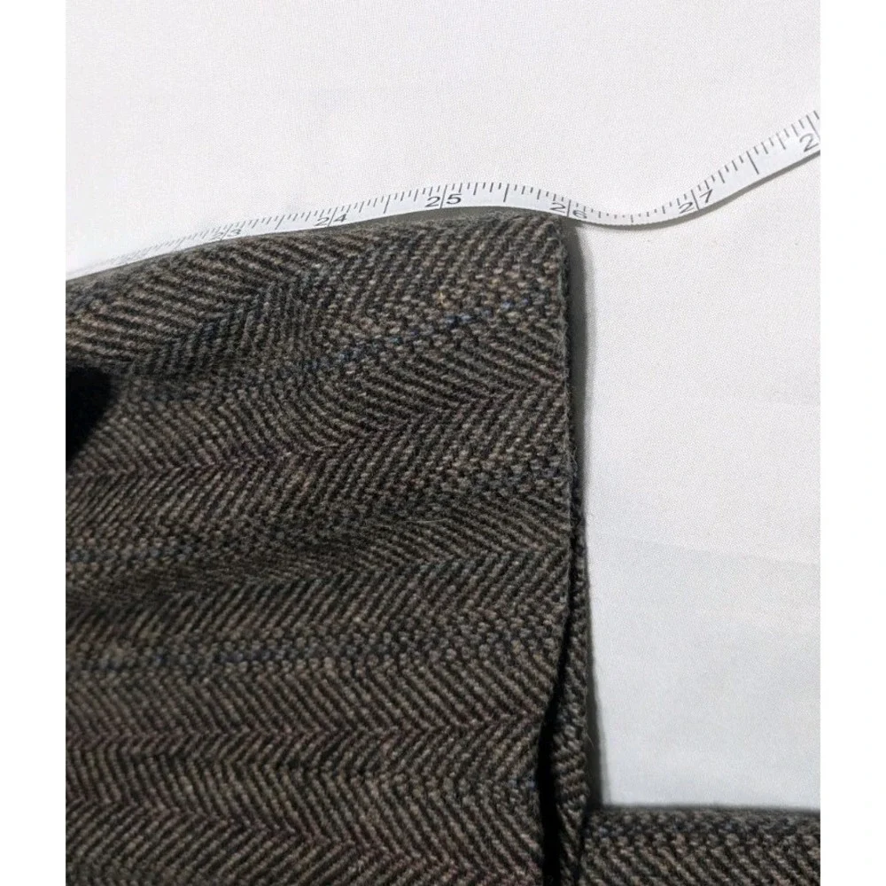 Cricketeer Men's‎ 42R Brown Wool Herringbone Tweed Blazer Sport Coat Jacket